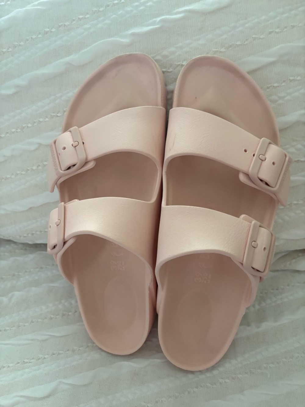 Birkenstock Women’s Double Buckle Slides - Light Pink